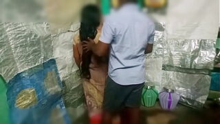 Indian Telugu boyfriend with sexy gf fucked ass in bathroom